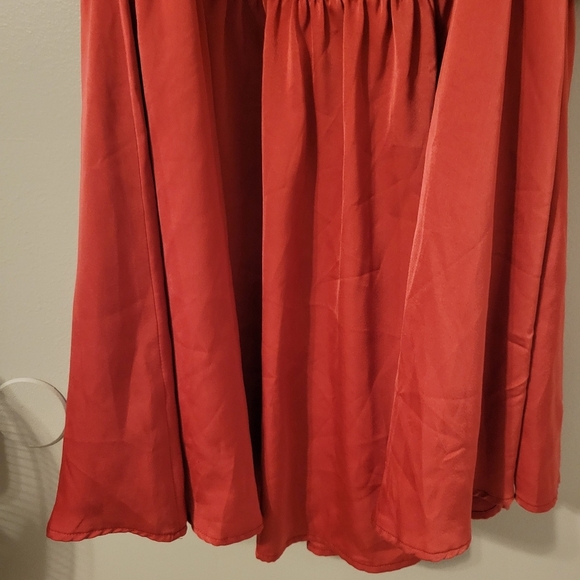 Arula Womens Red Boho Romantic Puff Sleeve Christmas Mini Party Dress. XL - Picture 8 of 12